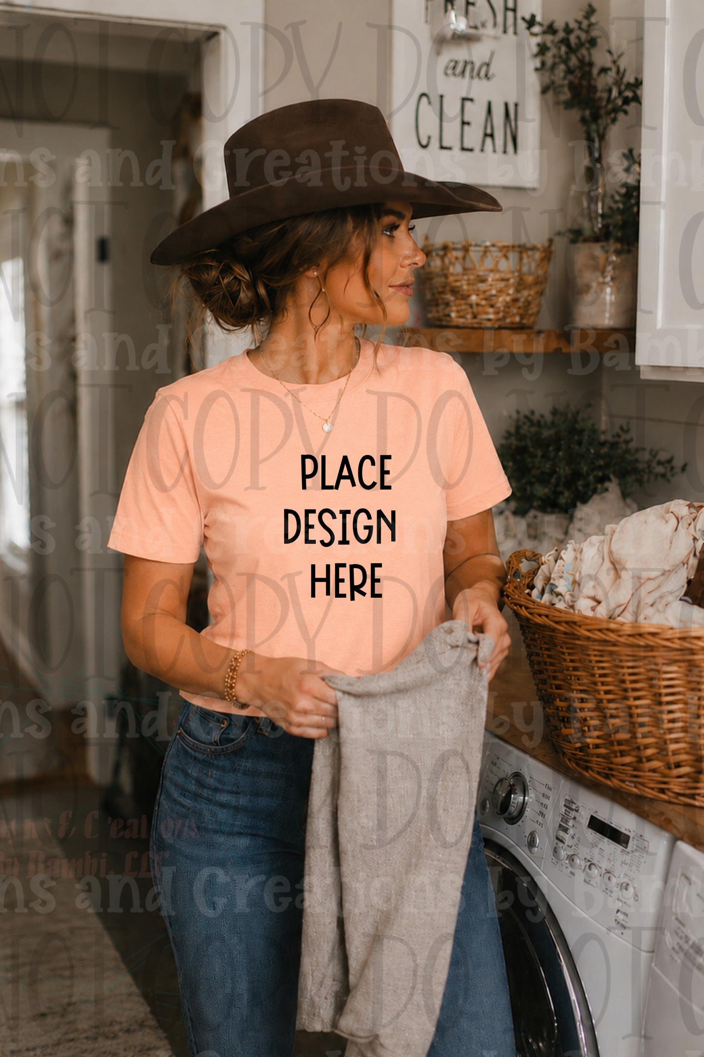 Western Mama Themed Apparel Mock Ups (Bella Canvas, Comfort Colors, and Gildan Brands)
