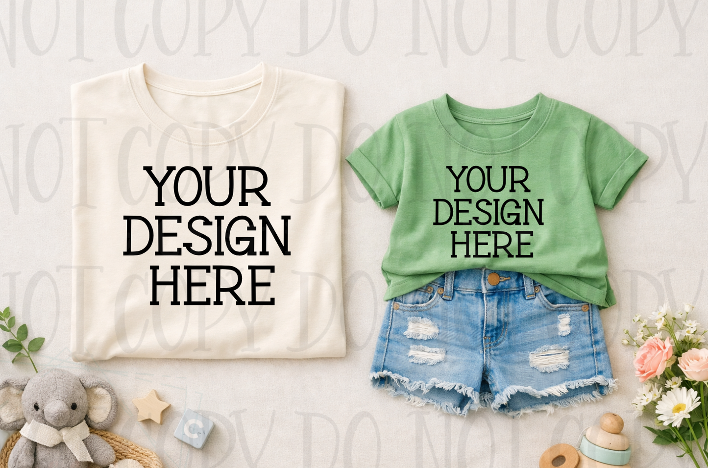 Mommy and Me Boutique Themed Apparel Mock Ups