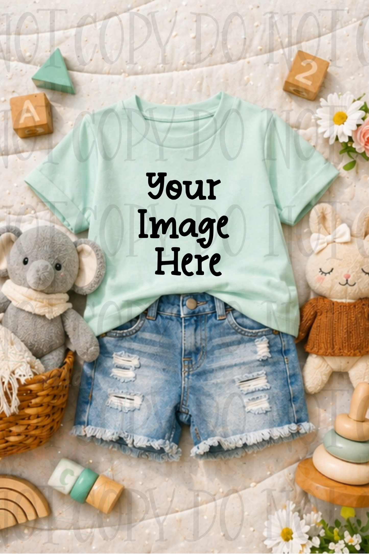 Little Girl Boutique Style Apparel Mock Ups (Gildan Brand)