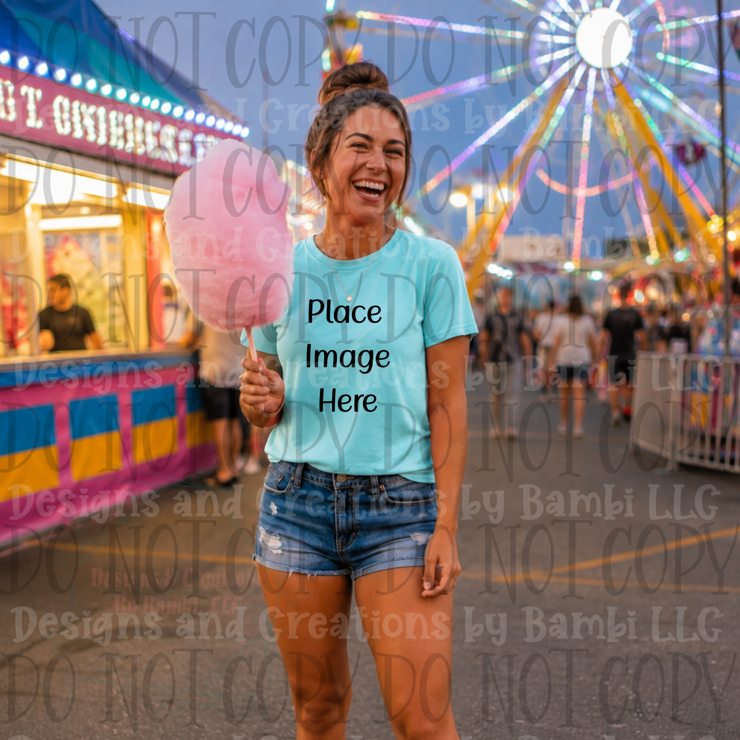 State Fair and Amusement Park Themed Apparel Mock Ups (Variety of Brands)
