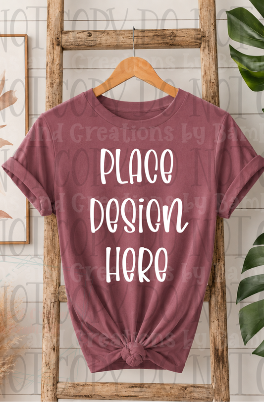 Variety of Boho Style Apparel Mock Ups (Bella Canvas and Gildan Brands)