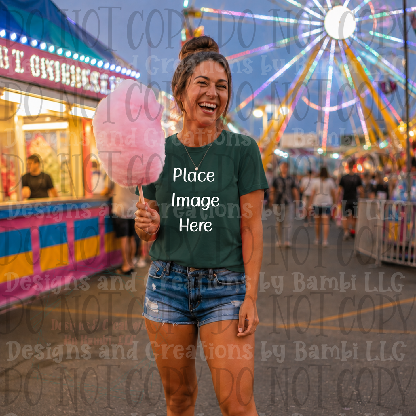 State Fair and Amusement Park Themed Apparel Mock Ups (Variety of Brands)