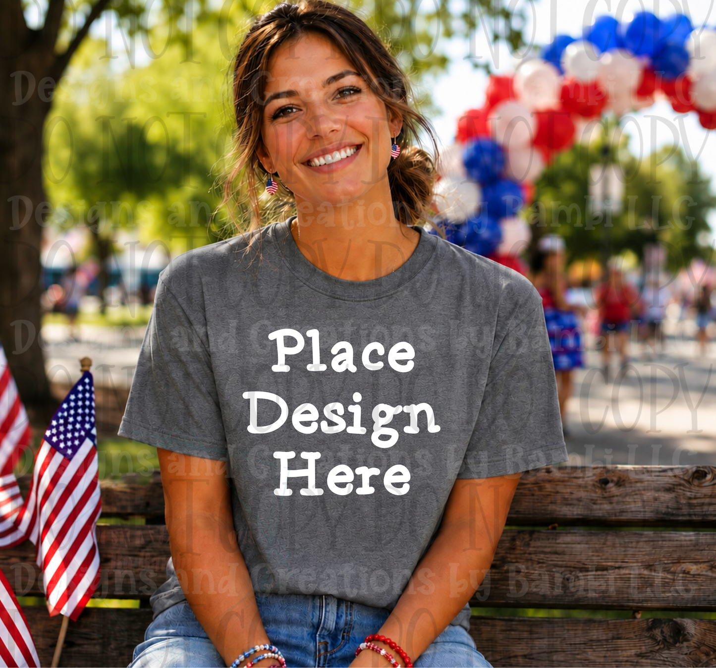 Variety of Patriotic Scenes and Theme Apparel Mock Ups (Various Brands)