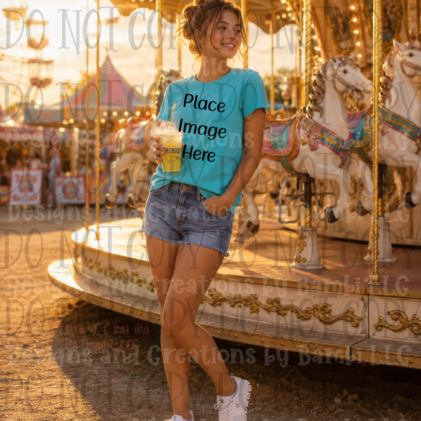 State Fair and Amusement Park Themed Apparel Mock Ups (Variety of Brands)