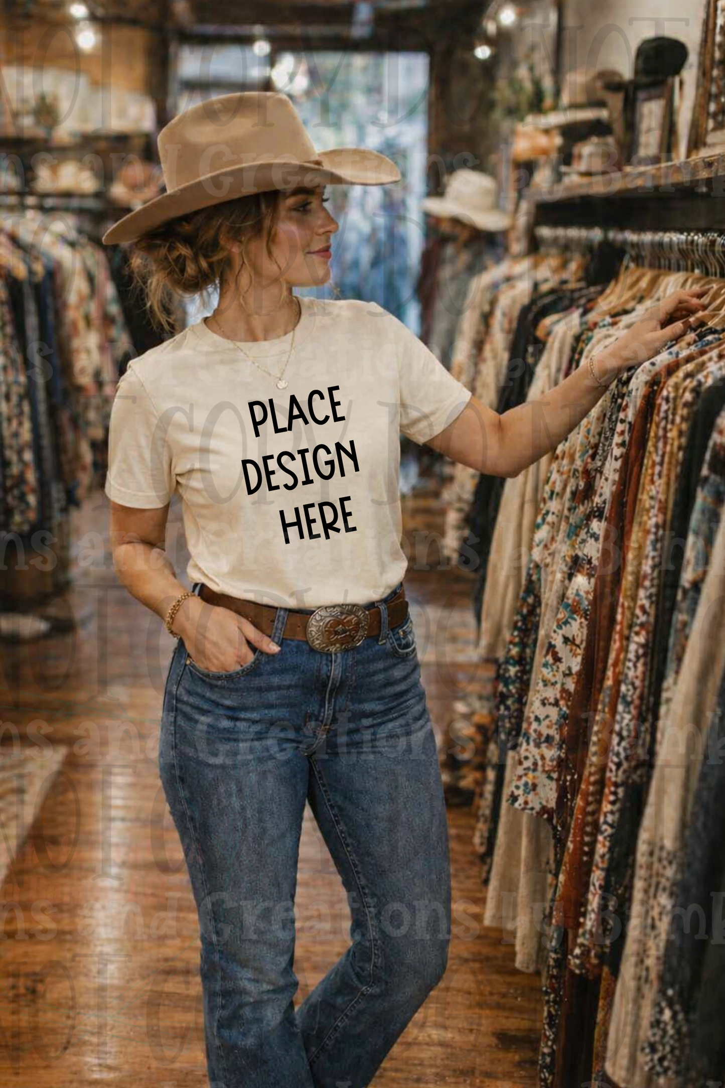 Western Mama Themed Apparel Mock Ups (Bella Canvas, Comfort Colors, and Gildan Brands)