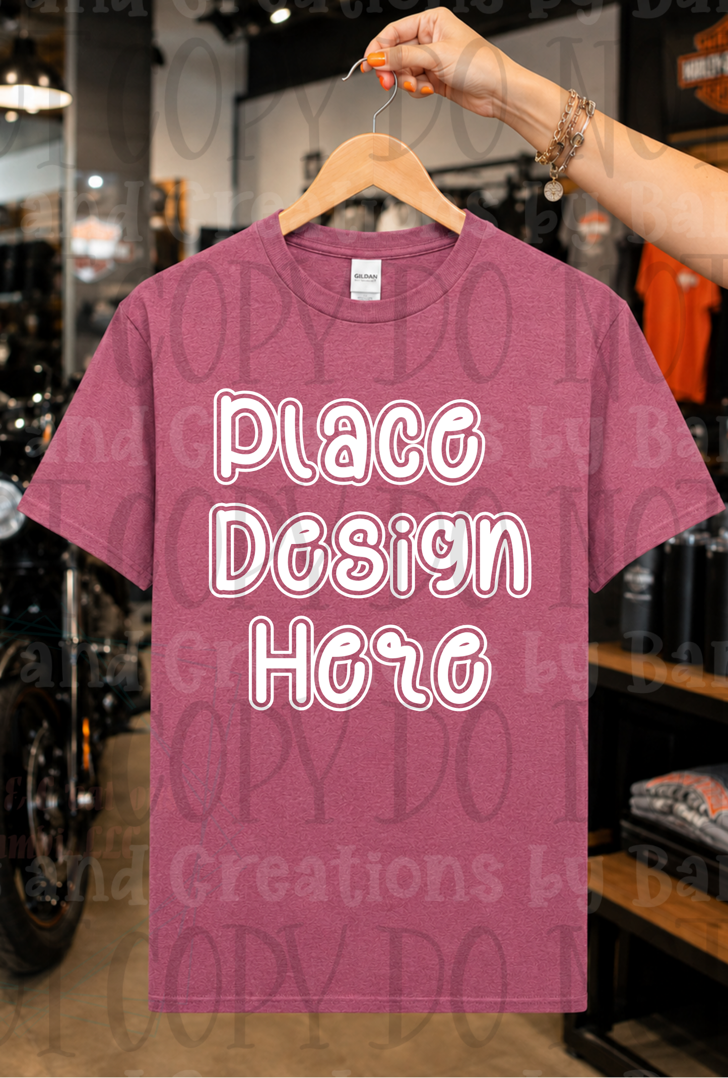 Variety of Father's Day Scene Apparel Mock Ups (Gildan Brand Only)