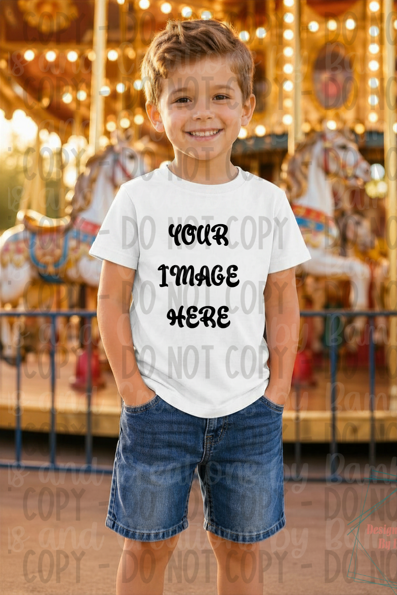 Child Theme Park Gildan Apparel Mock Ups