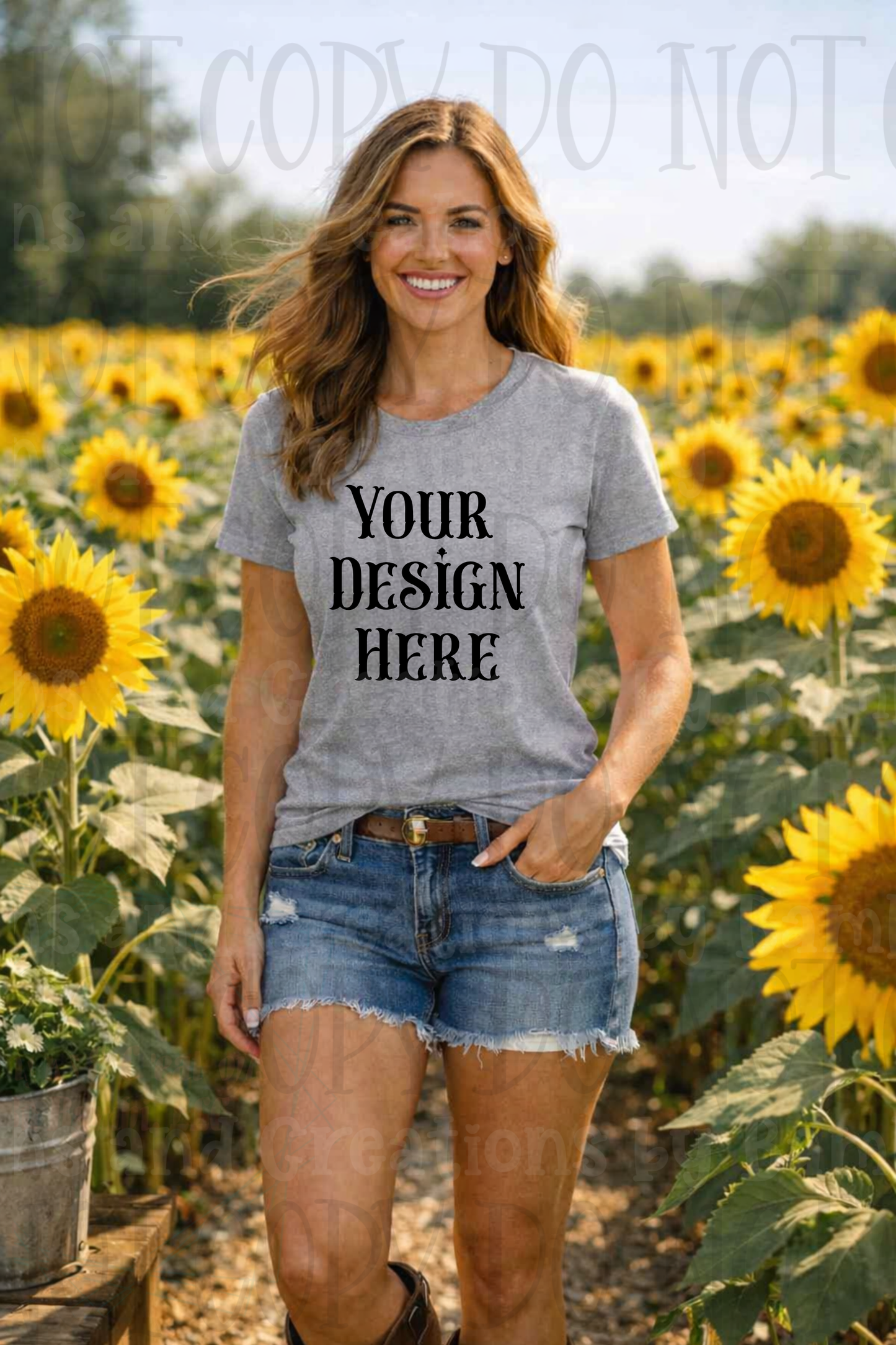 Western Mama in Fields Apparel Mock Ups (Bella Canvas, Comfort Colors, and Gildan Brands)