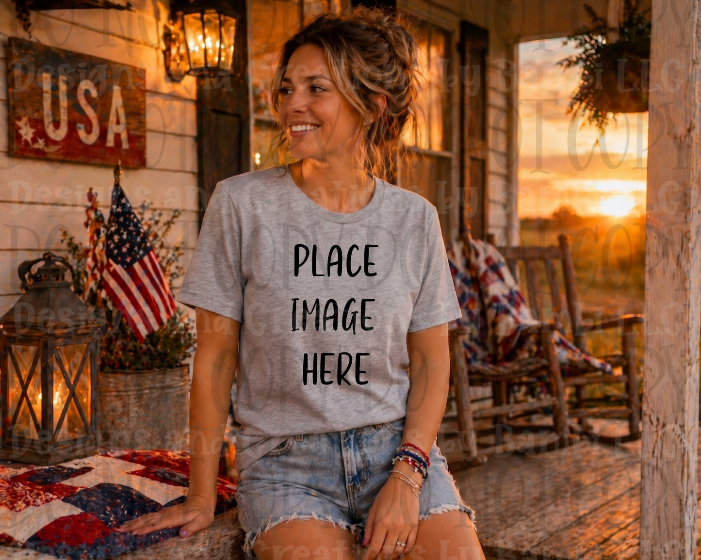 Western Mama Front Porch Sitting Apparel Mock Ups (Bella Canvas and Gildan Brand)