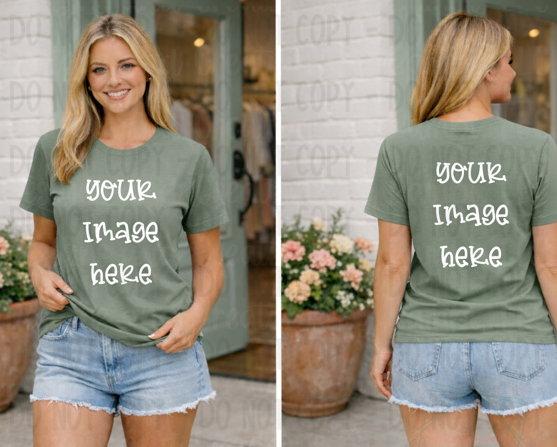 Spring-Summer Themed Gildan Apparel Mock Ups