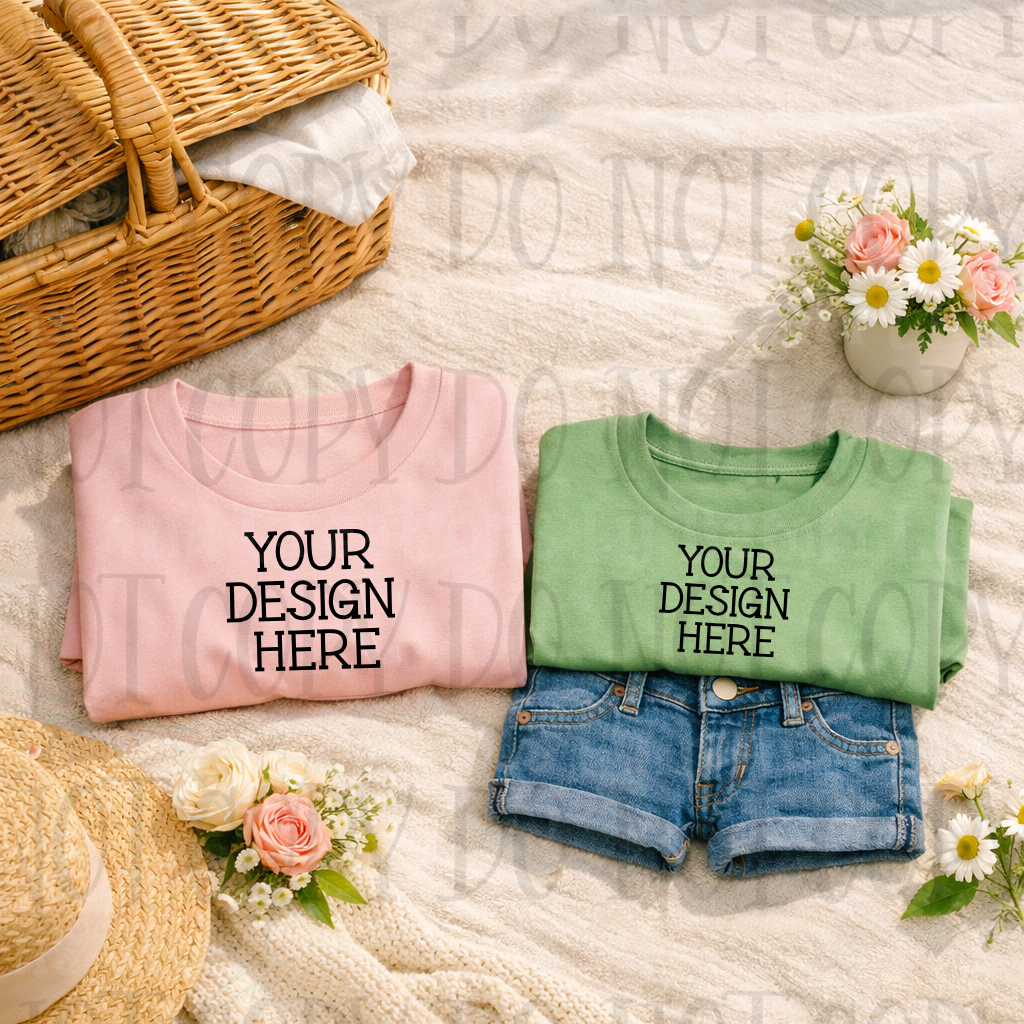 Mommy and Me Boutique Themed Apparel Mock Ups