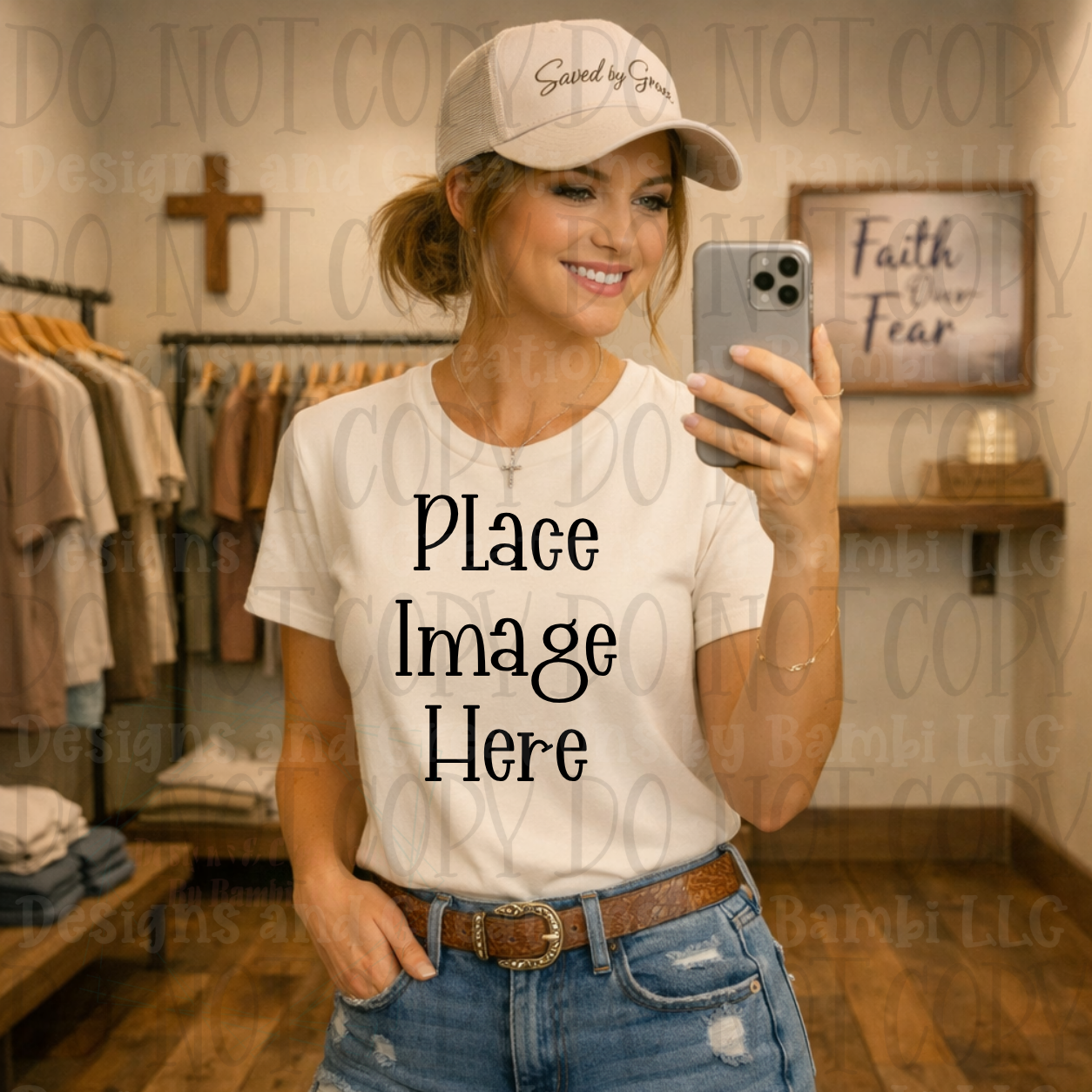 Faith Based Western Style Apparel Mock Ups (Gildan Brand)