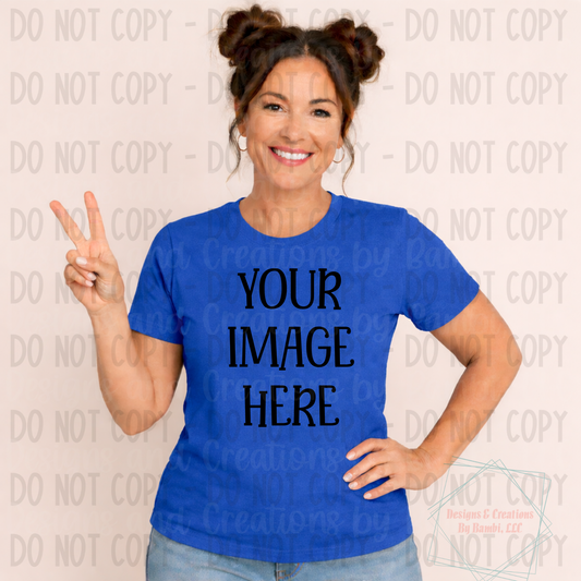 Generic Lifestyle with Peace Sign Gildan Apparel Mock Ups