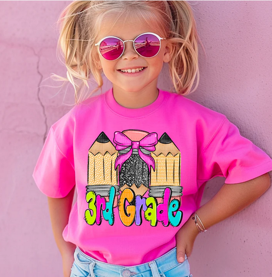 Doodle Pencil (Girl) School Grades Collection