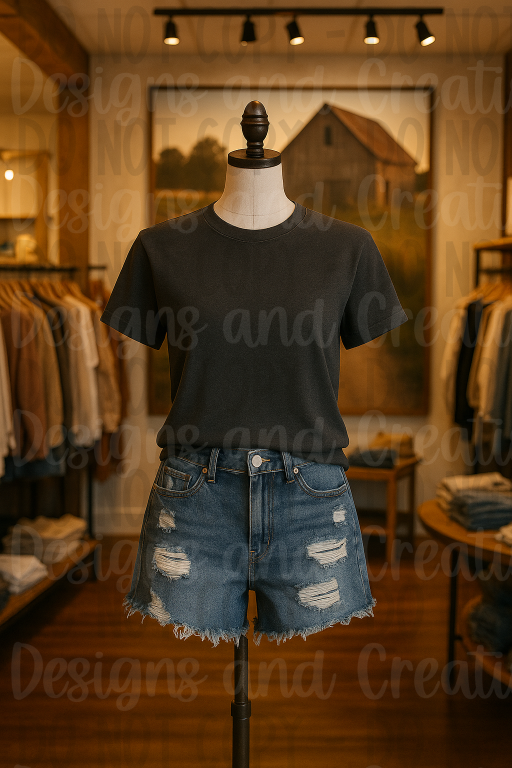 Rustic Themed Apparel Digital Mock Up Bundle