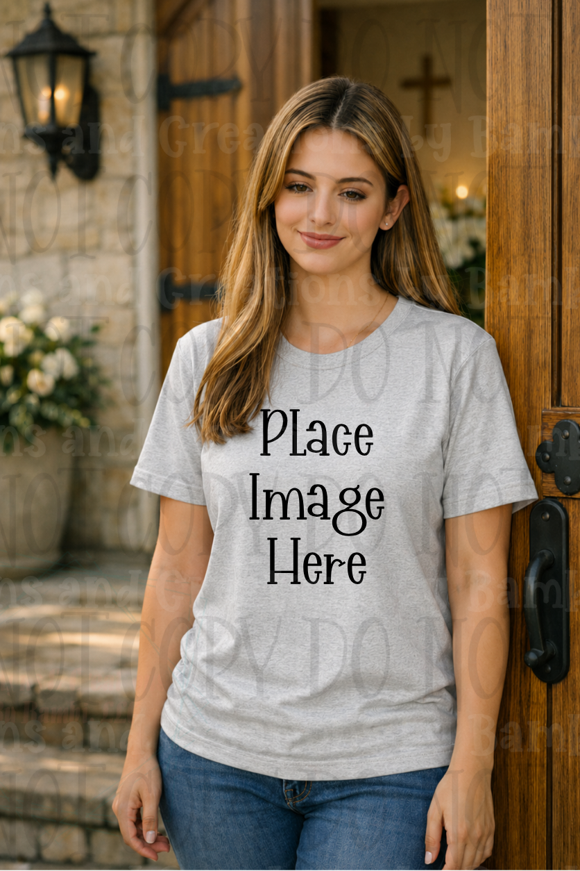 Faith Based Western Style Apparel Mock Ups (Gildan Brand)