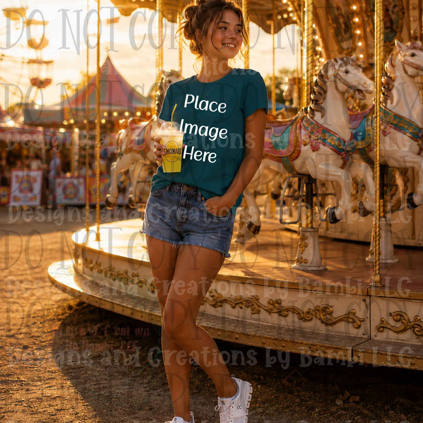 State Fair and Amusement Park Themed Apparel Mock Ups (Variety of Brands)