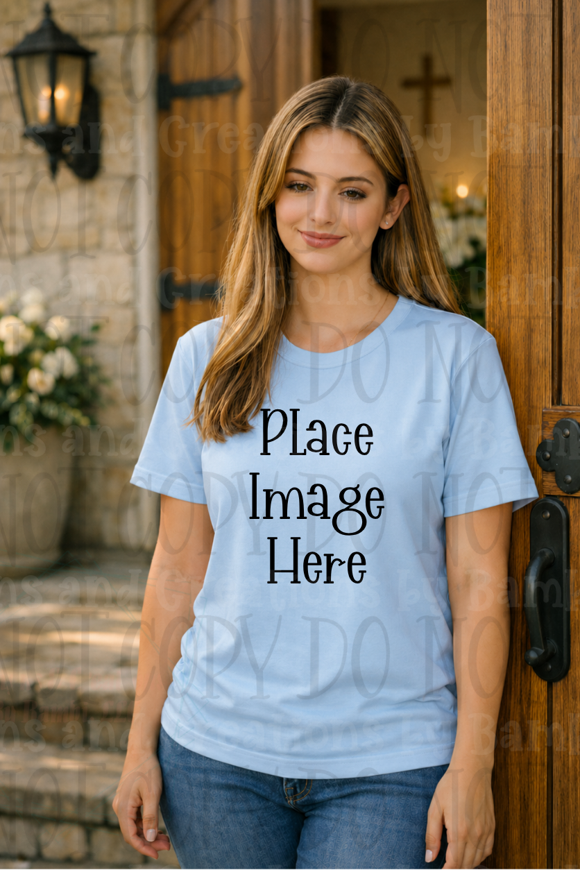 Faith Based Western Style Apparel Mock Ups (Gildan Brand)