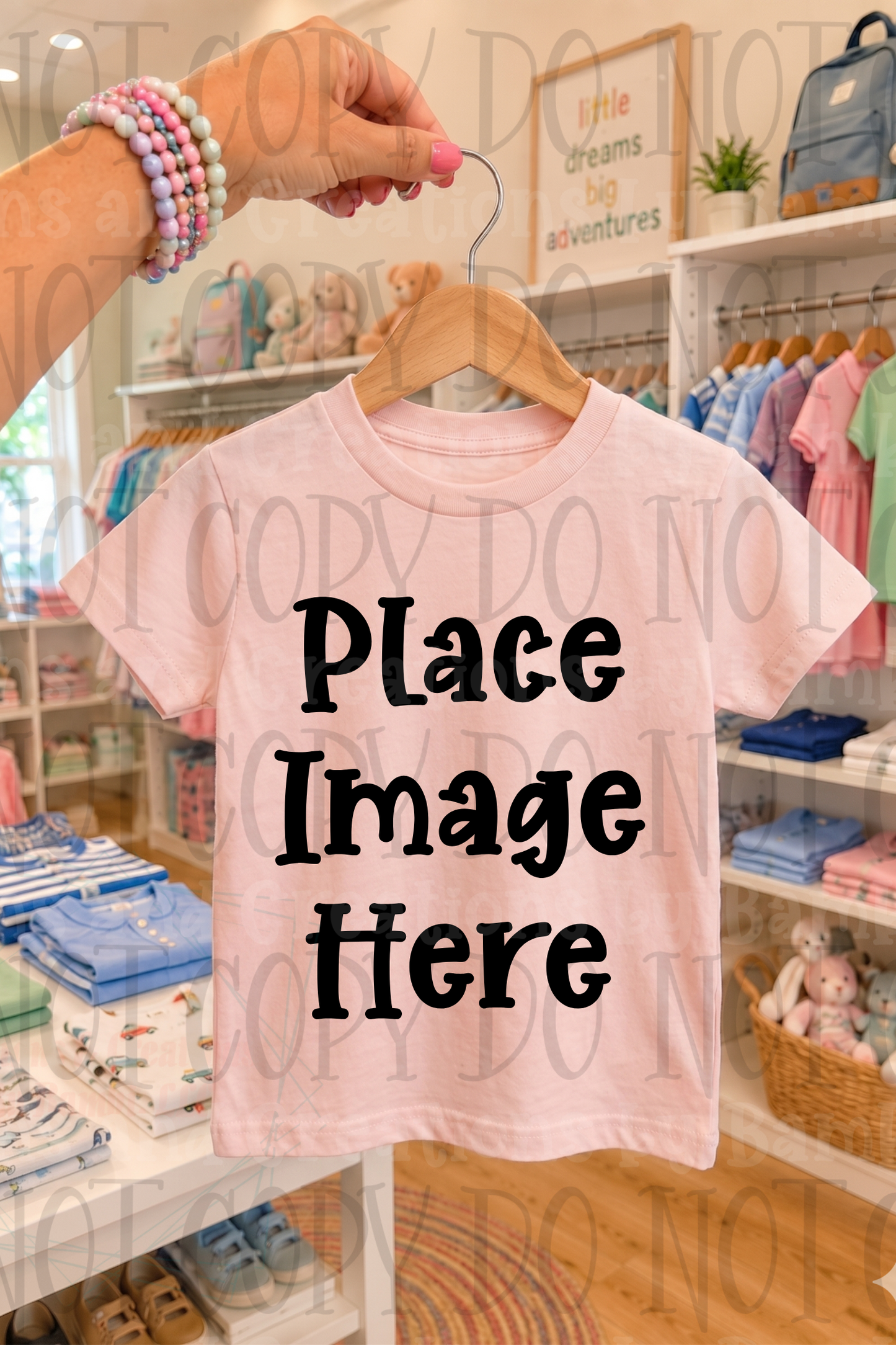 Variety of Boutique Style Shop Adult and Children Apparel Mock Ups (Various Brands)