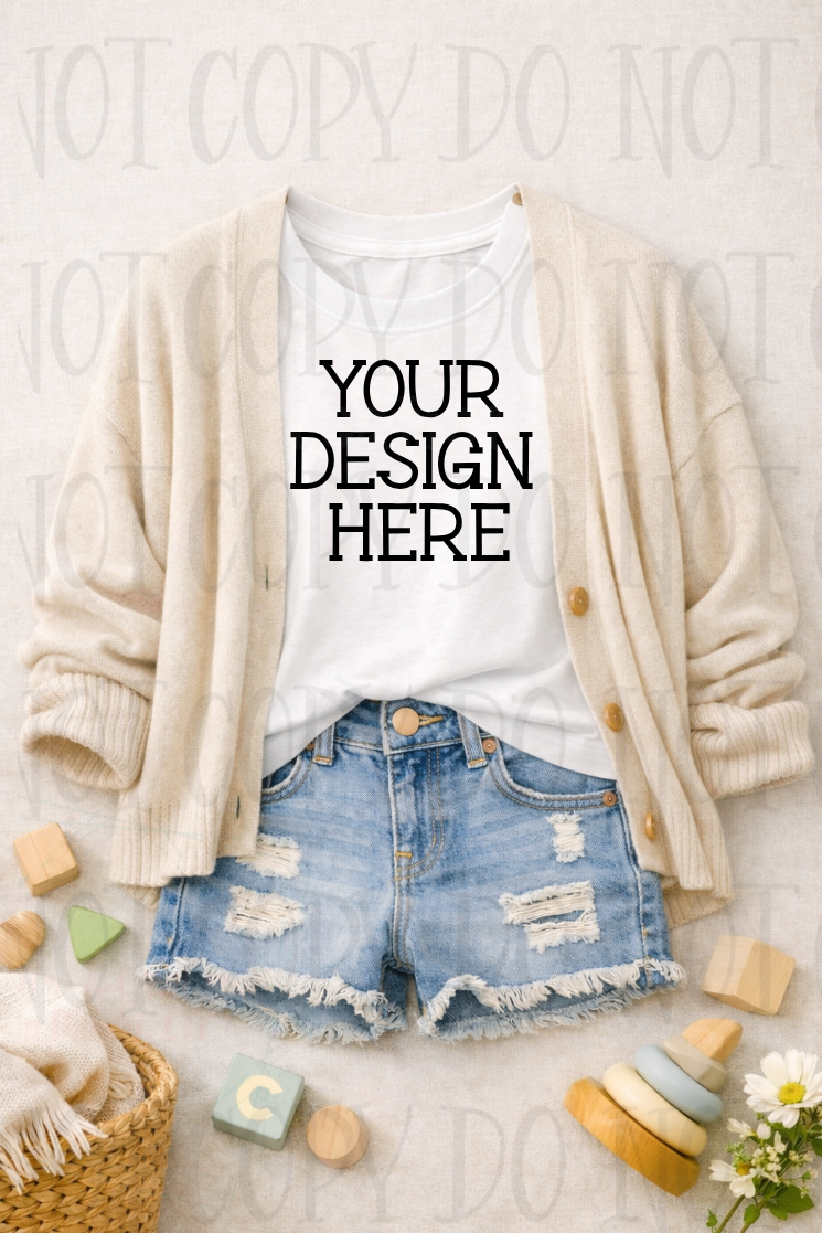 Mommy and Me Boutique Themed Apparel Mock Ups