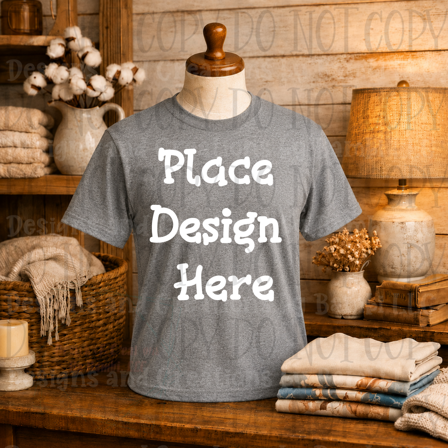 Variety of Western Style Themes and Scene Apparel Mock Ups (Various Brands)