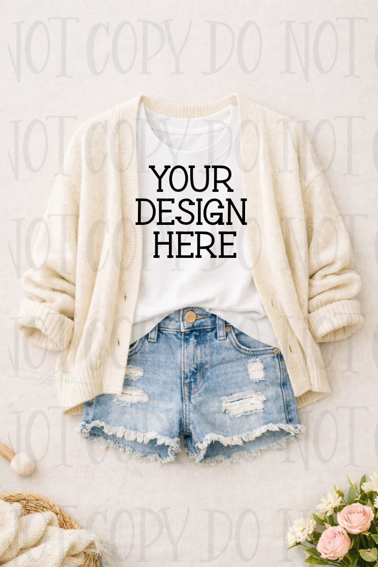 Mommy and Me Boutique Themed Apparel Mock Ups