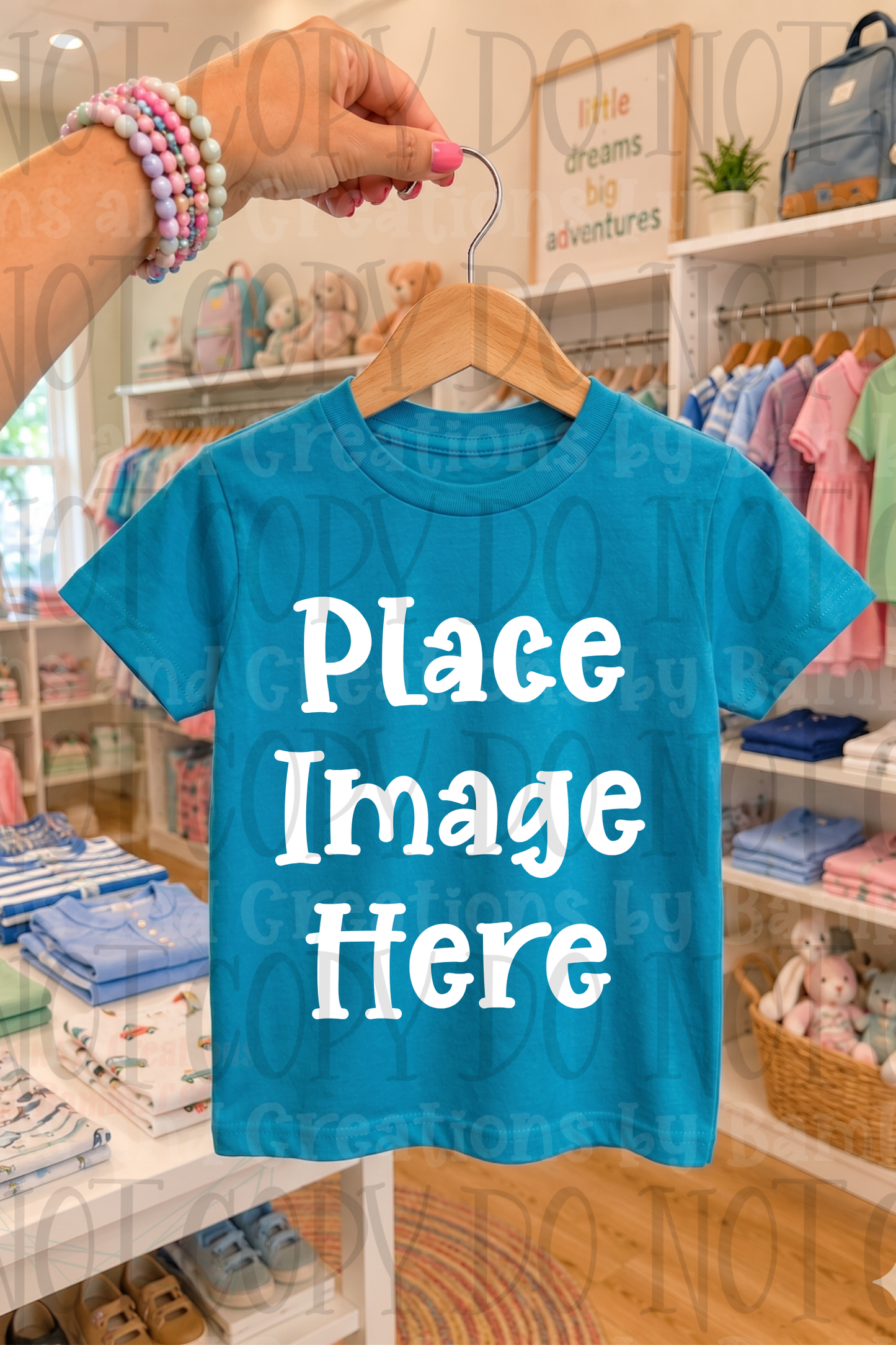 Variety of Boutique Style Shop Adult and Children Apparel Mock Ups (Various Brands)