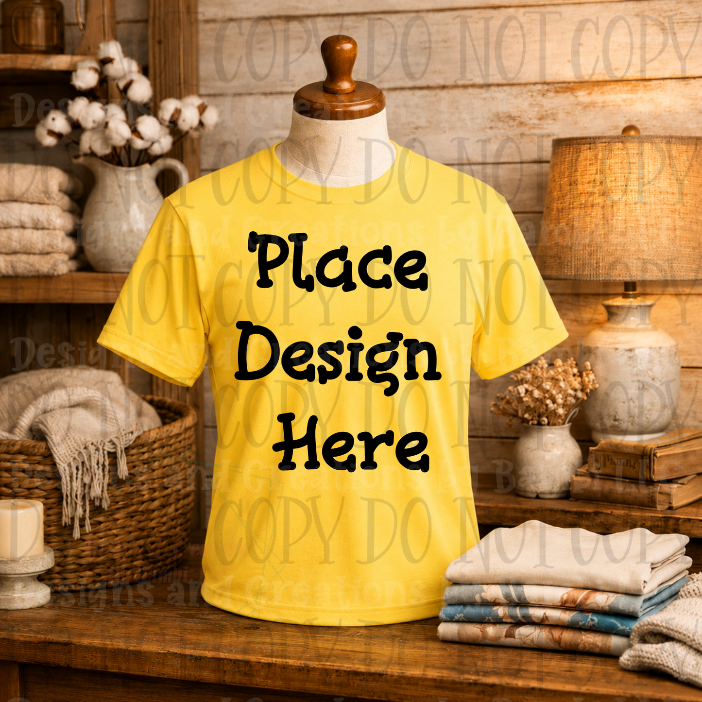 Variety of Western Style Themes and Scene Apparel Mock Ups (Various Brands)