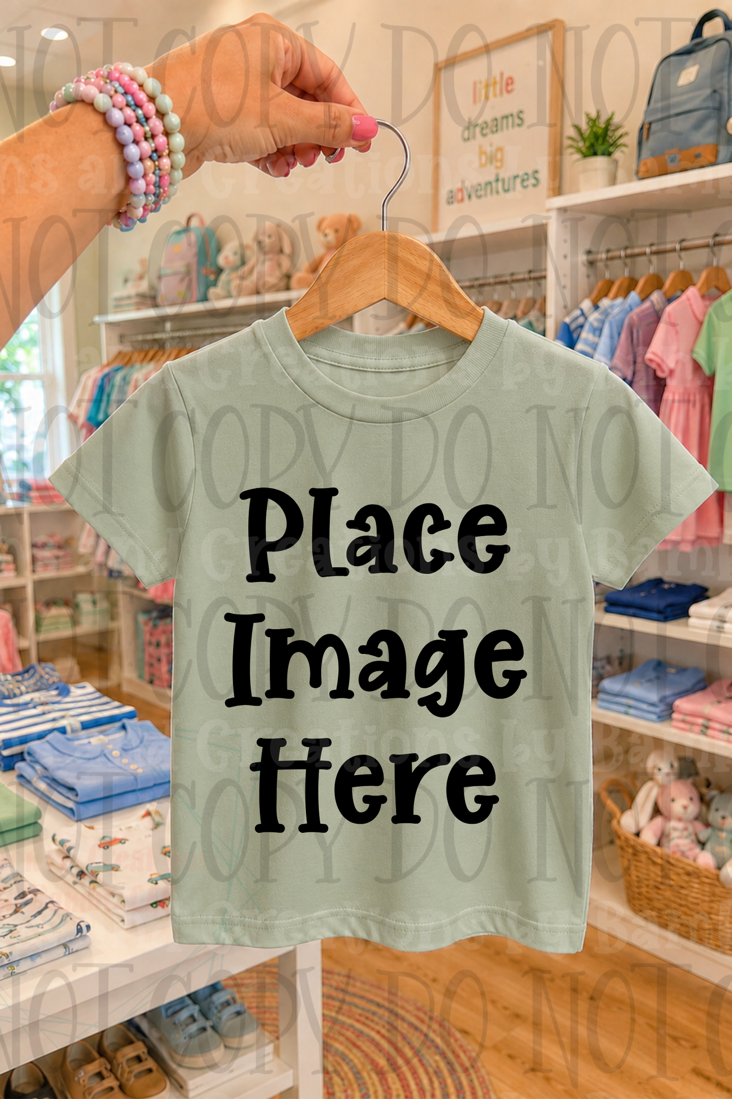 Variety of Boutique Style Shop Adult and Children Apparel Mock Ups (Various Brands)