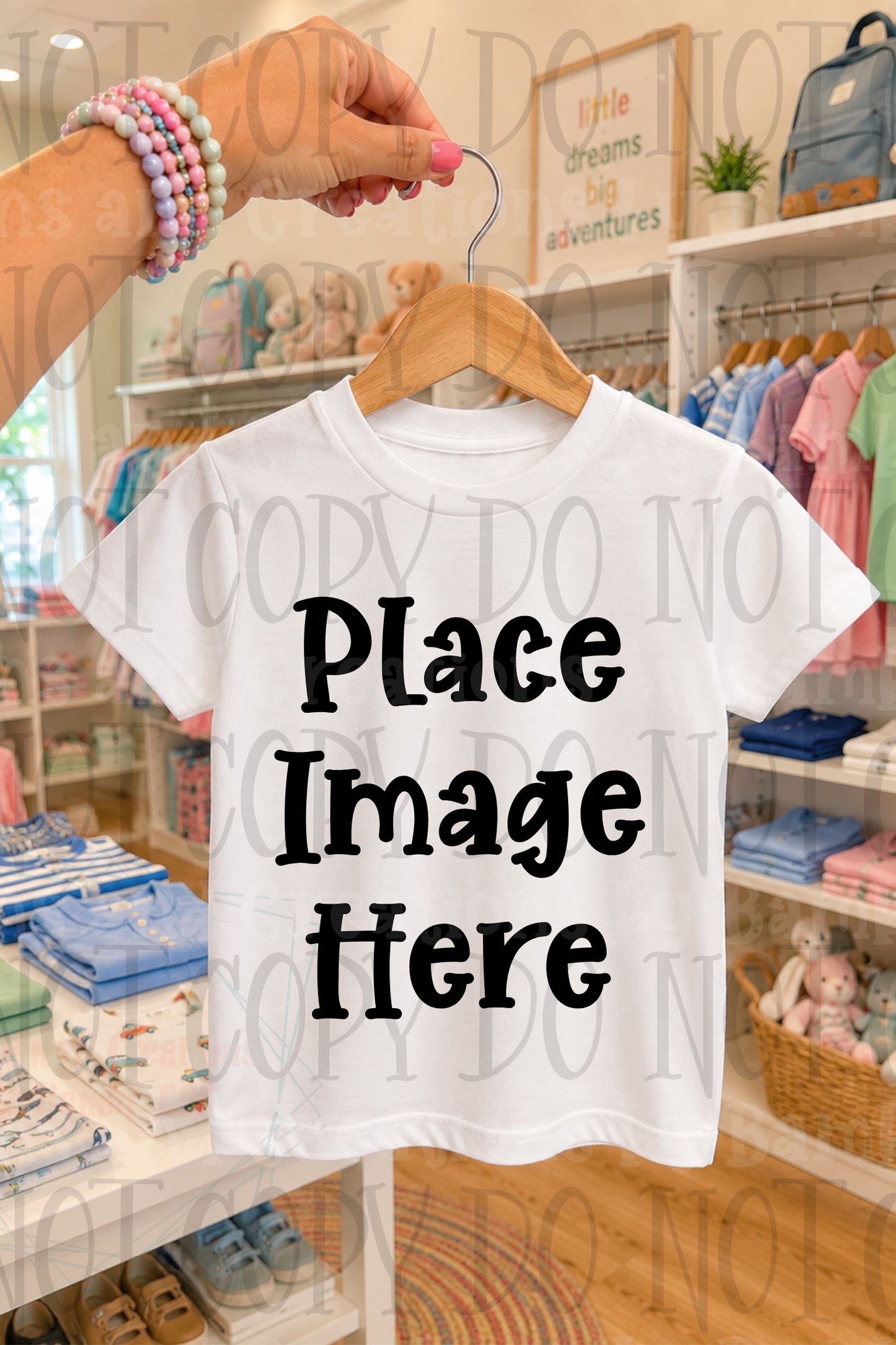 Variety of Boutique Style Shop Adult and Children Apparel Mock Ups (Various Brands)