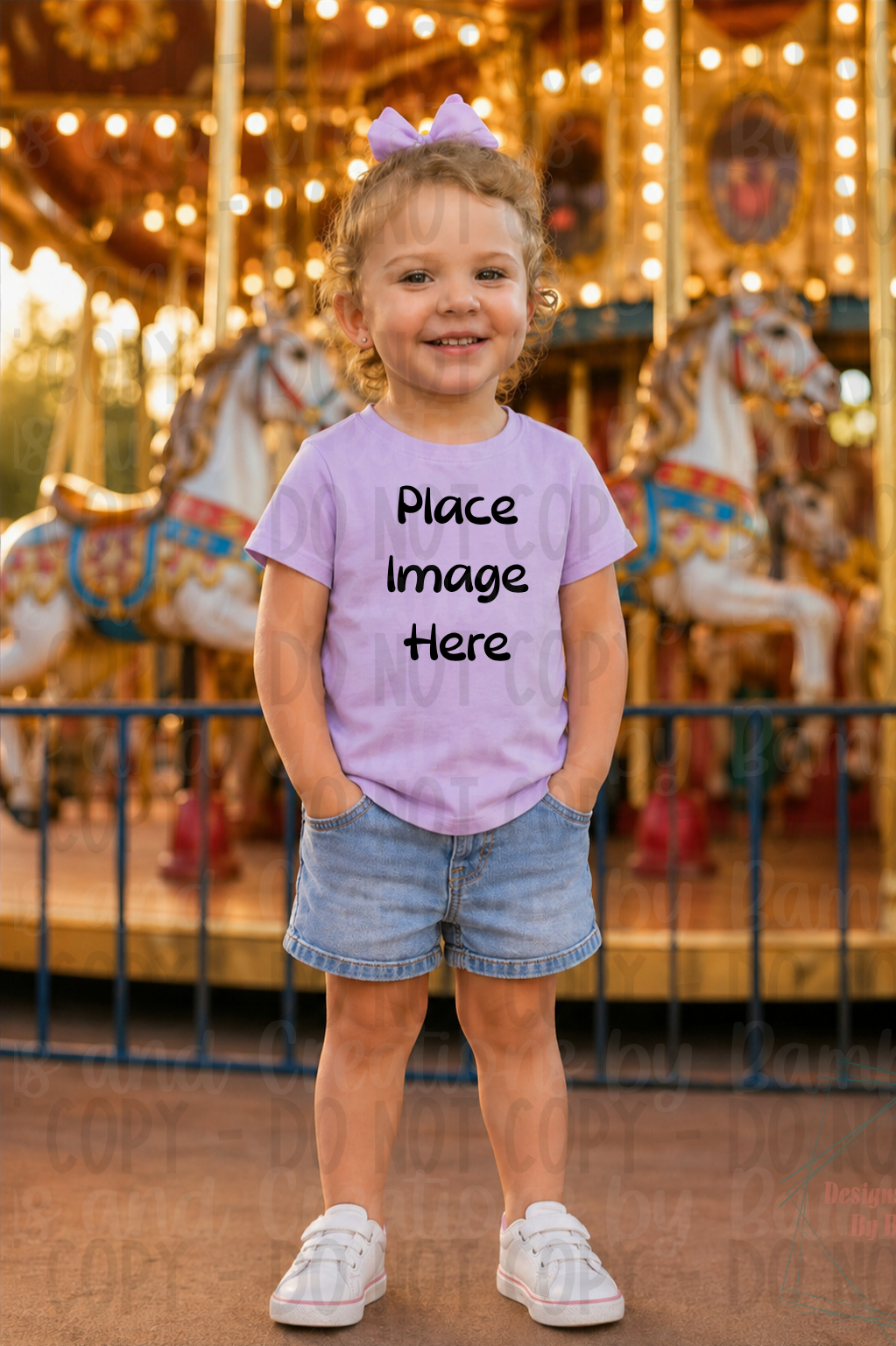Child Theme Park Gildan Apparel Mock Ups