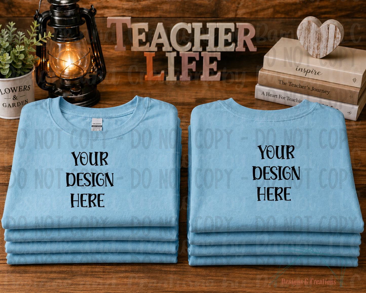 Teacher Life Gildan Apparel Mock Ups