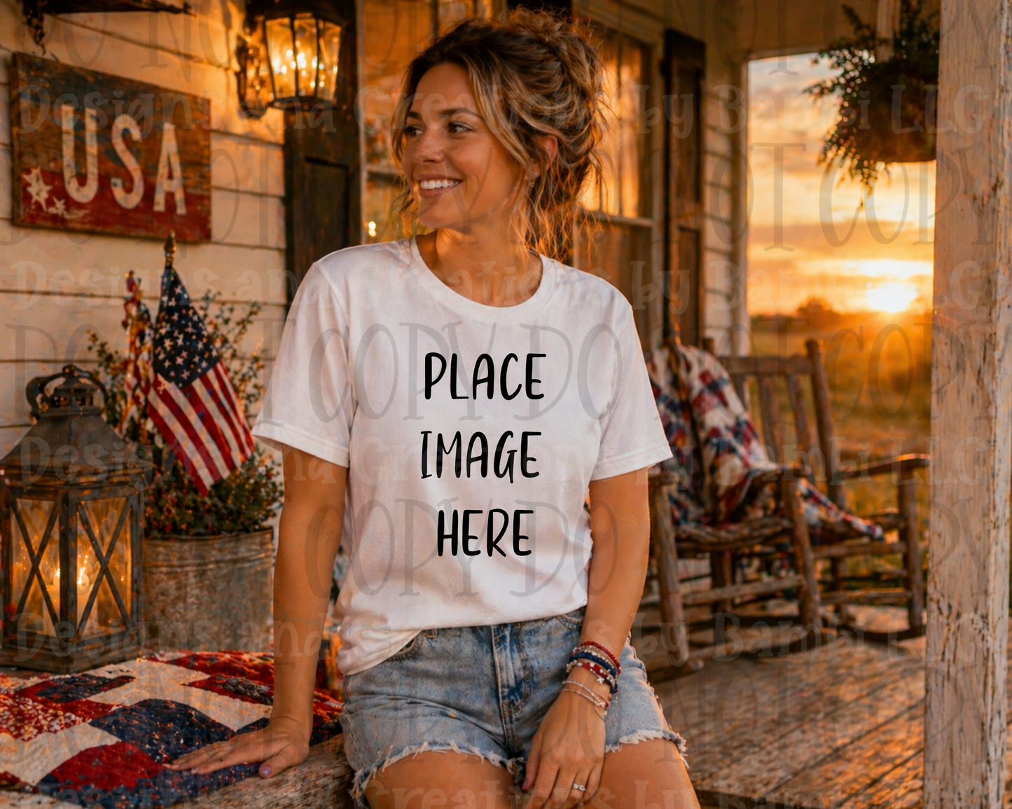 Western Mama Front Porch Sitting Apparel Mock Ups (Bella Canvas and Gildan Brand)