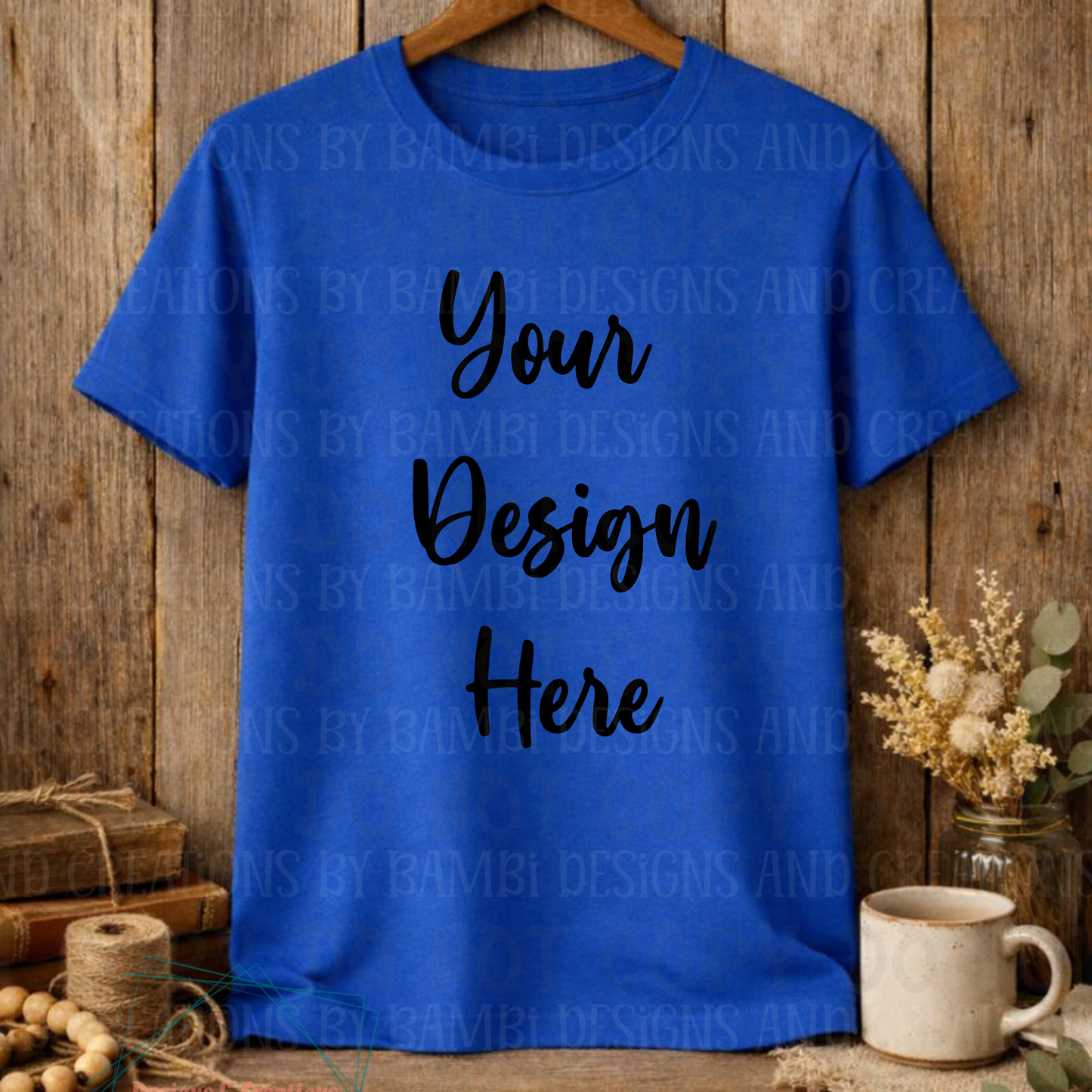 Rustic Hanging Tshirt Apparel Mock Ups