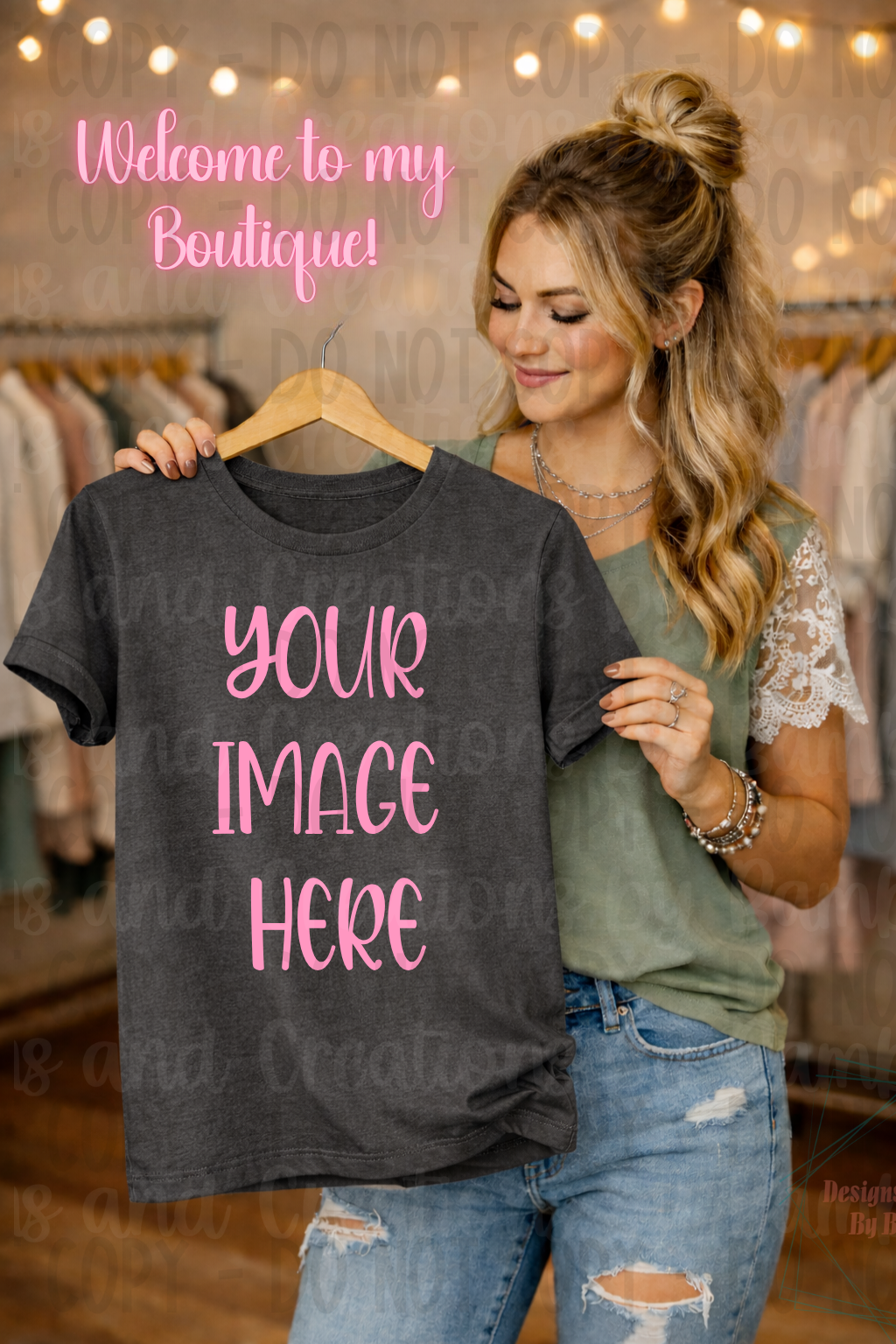 Boutique Themed Indoor Lifestyle Gildan Apparel Mock Ups