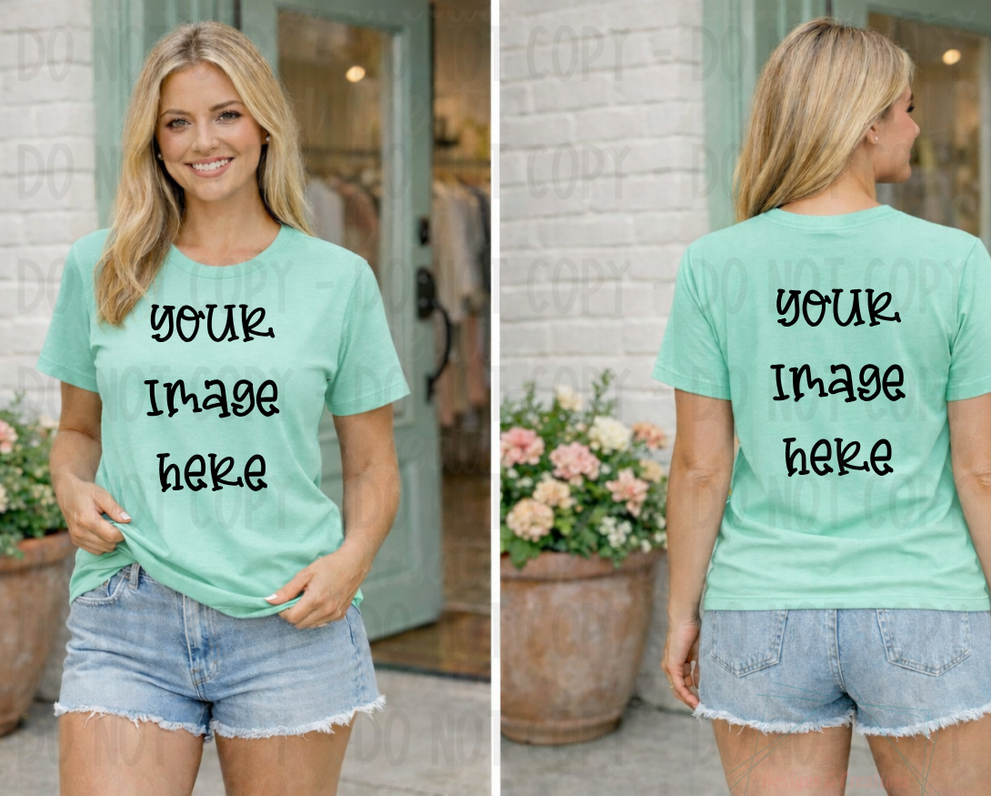 Spring-Summer Themed Gildan Apparel Mock Ups