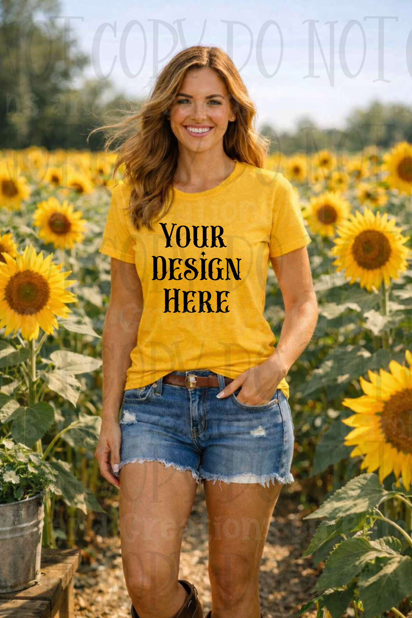 Western Mama in Fields Apparel Mock Ups (Bella Canvas, Comfort Colors, and Gildan Brands)