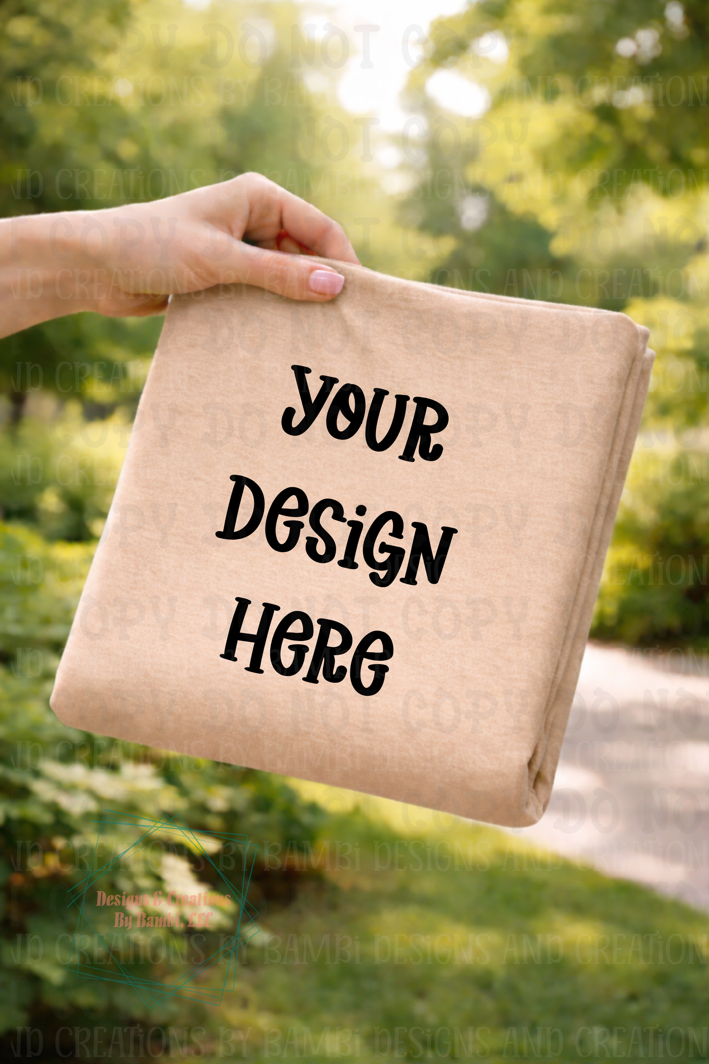 Outdoor Folded Tshirt Apparel Mock Ups