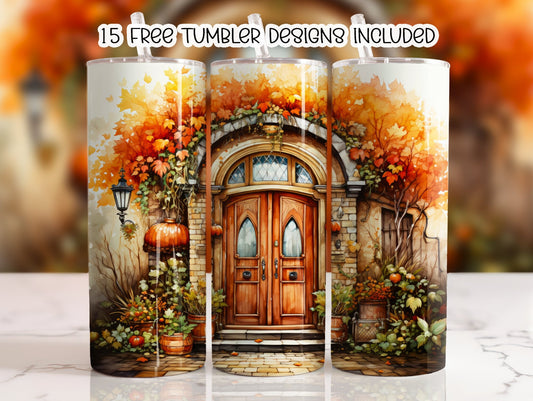 Welcome Home Fall Themed Sublimation Tumbler