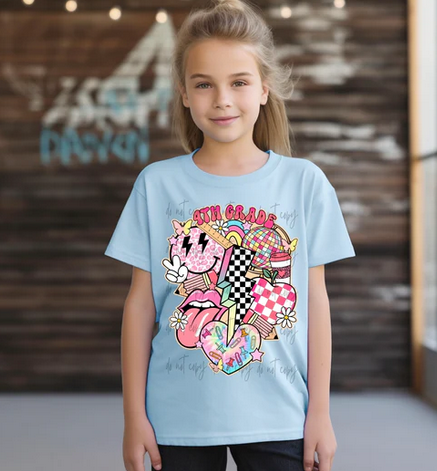 Pink Retro Grades Checkered Lightening Bolts Collection
