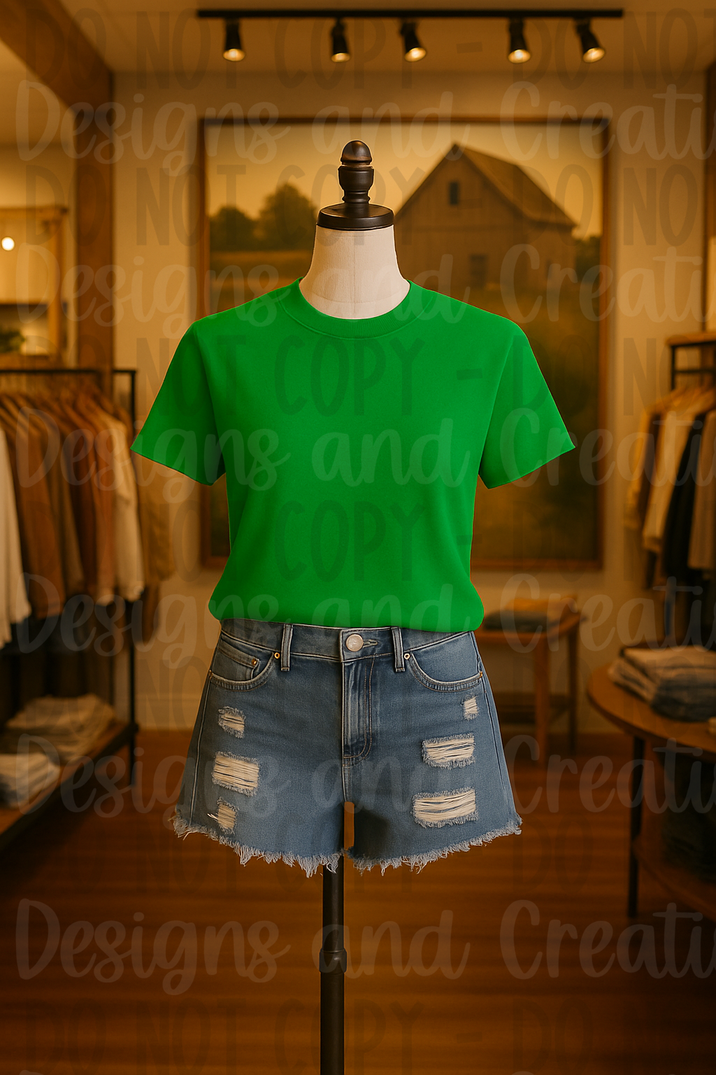 Rustic Themed Apparel Digital Mock Up Bundle