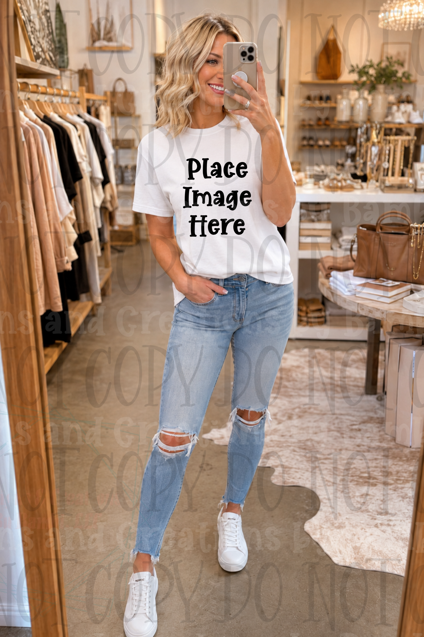 Variety of Boutique Style Shop Adult and Children Apparel Mock Ups (Various Brands)