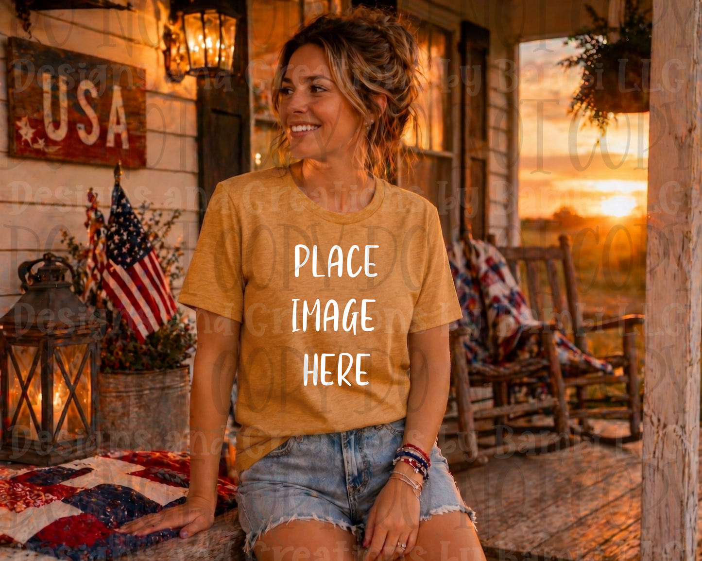 Western Mama Front Porch Sitting Apparel Mock Ups (Bella Canvas and Gildan Brand)
