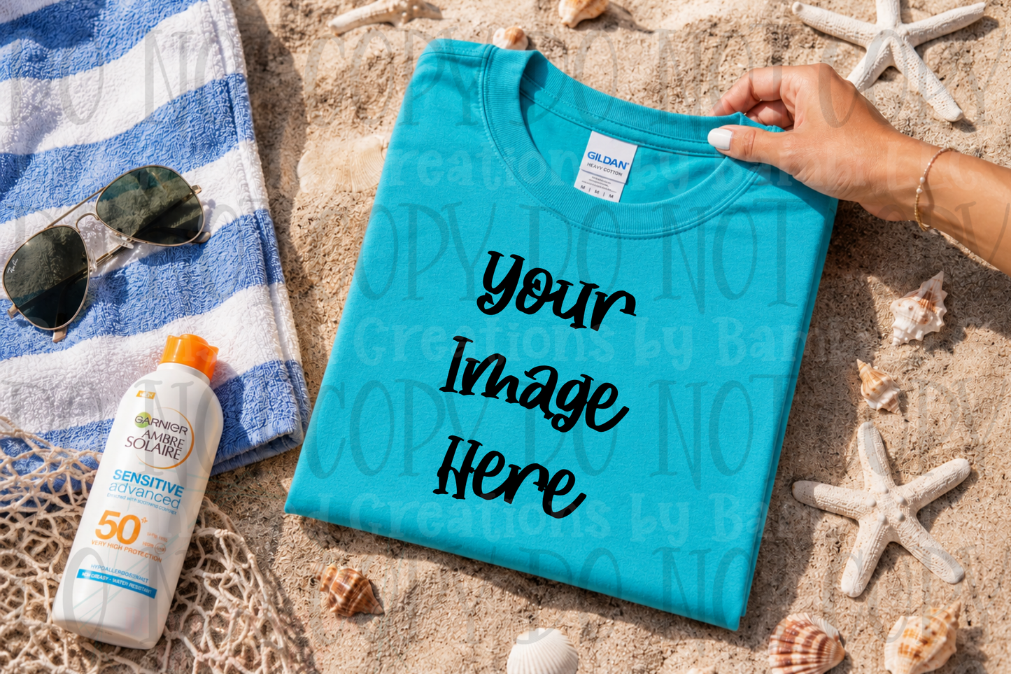 Summer Beach-Lake Apparel Mock Ups (Various Brands)