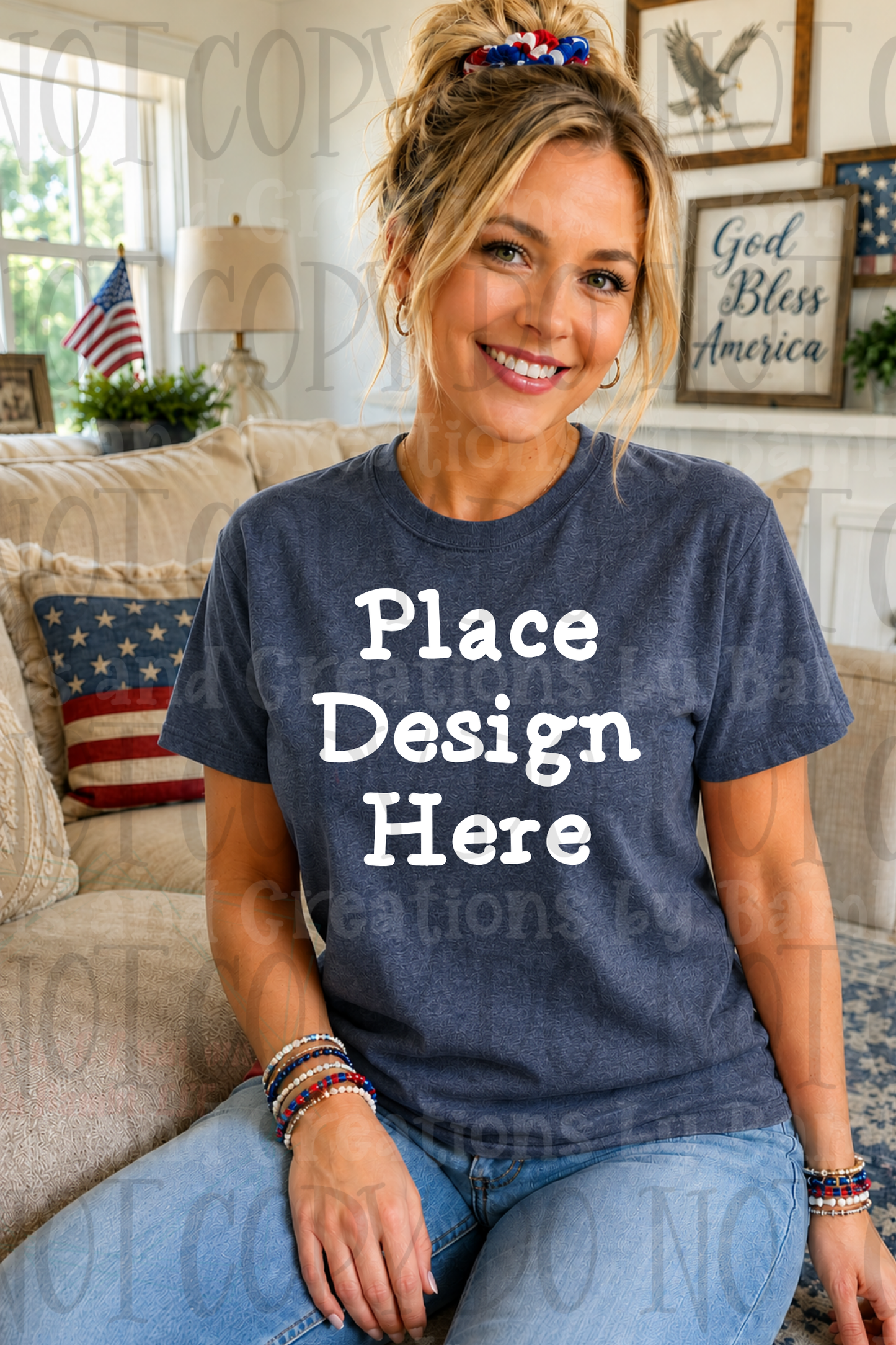 Variety of Patriotic Scenes and Theme Apparel Mock Ups (Various Brands)