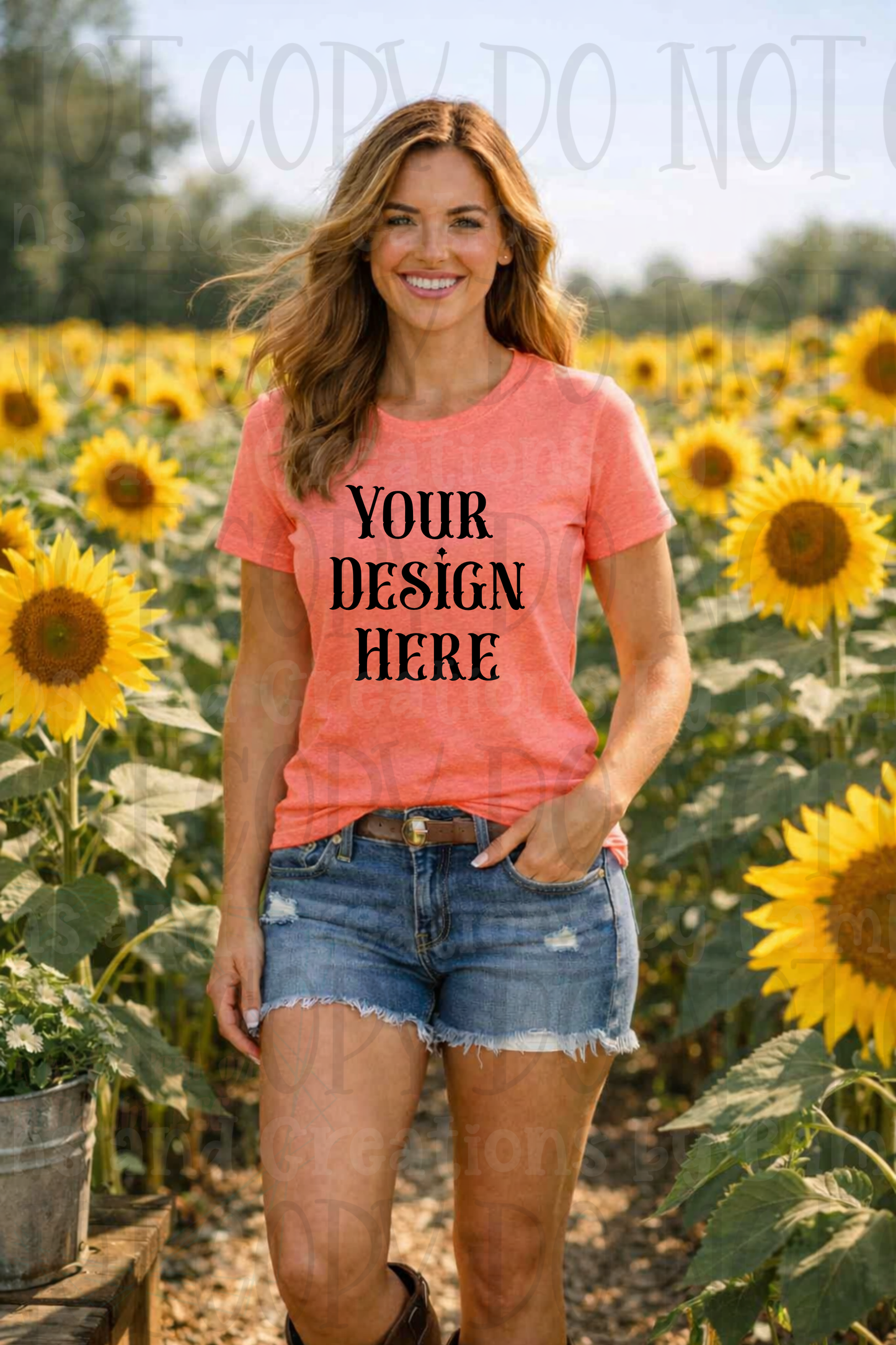 Western Mama in Fields Apparel Mock Ups (Bella Canvas, Comfort Colors, and Gildan Brands)