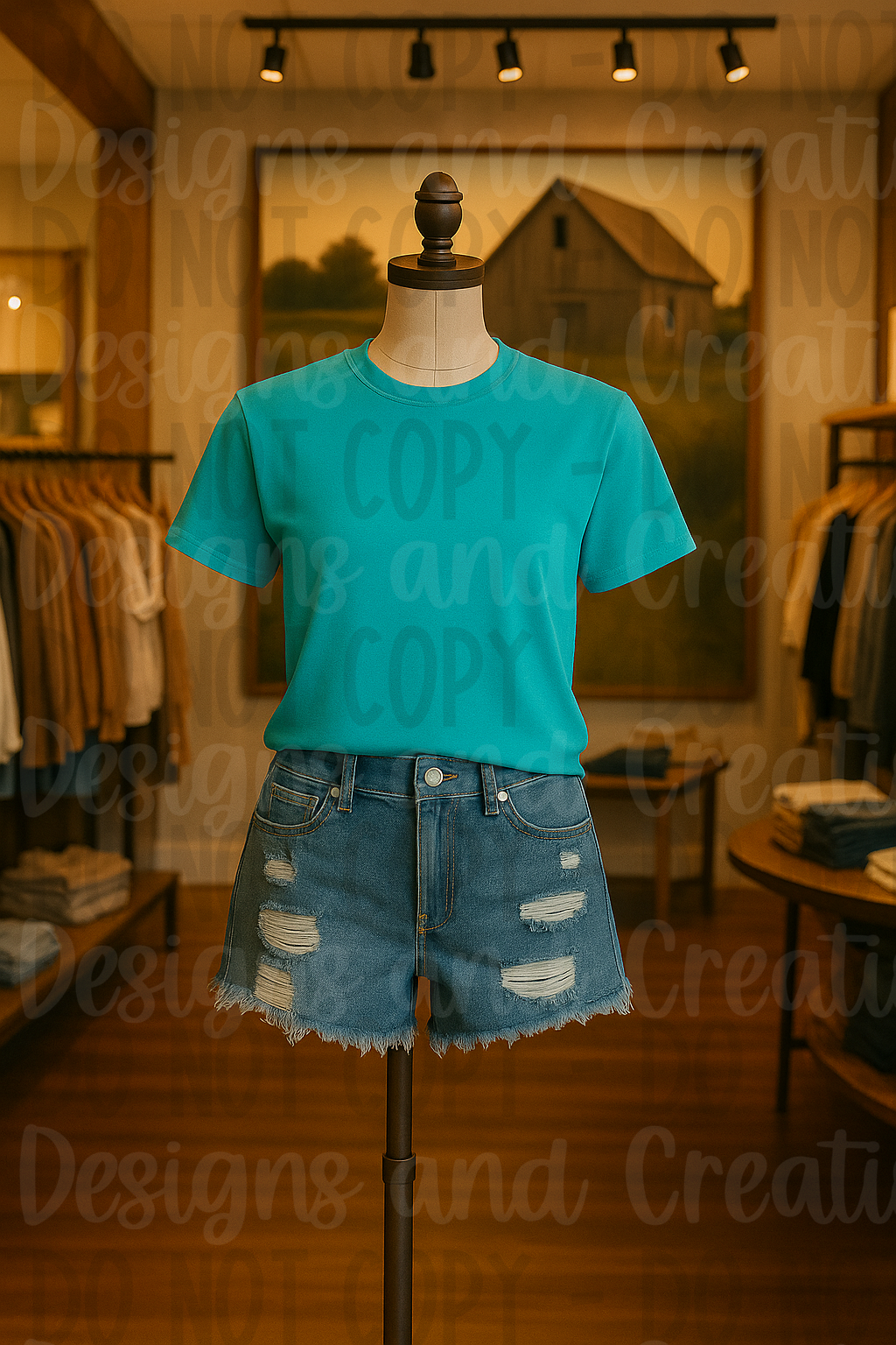 Rustic Themed Apparel Digital Mock Up Bundle