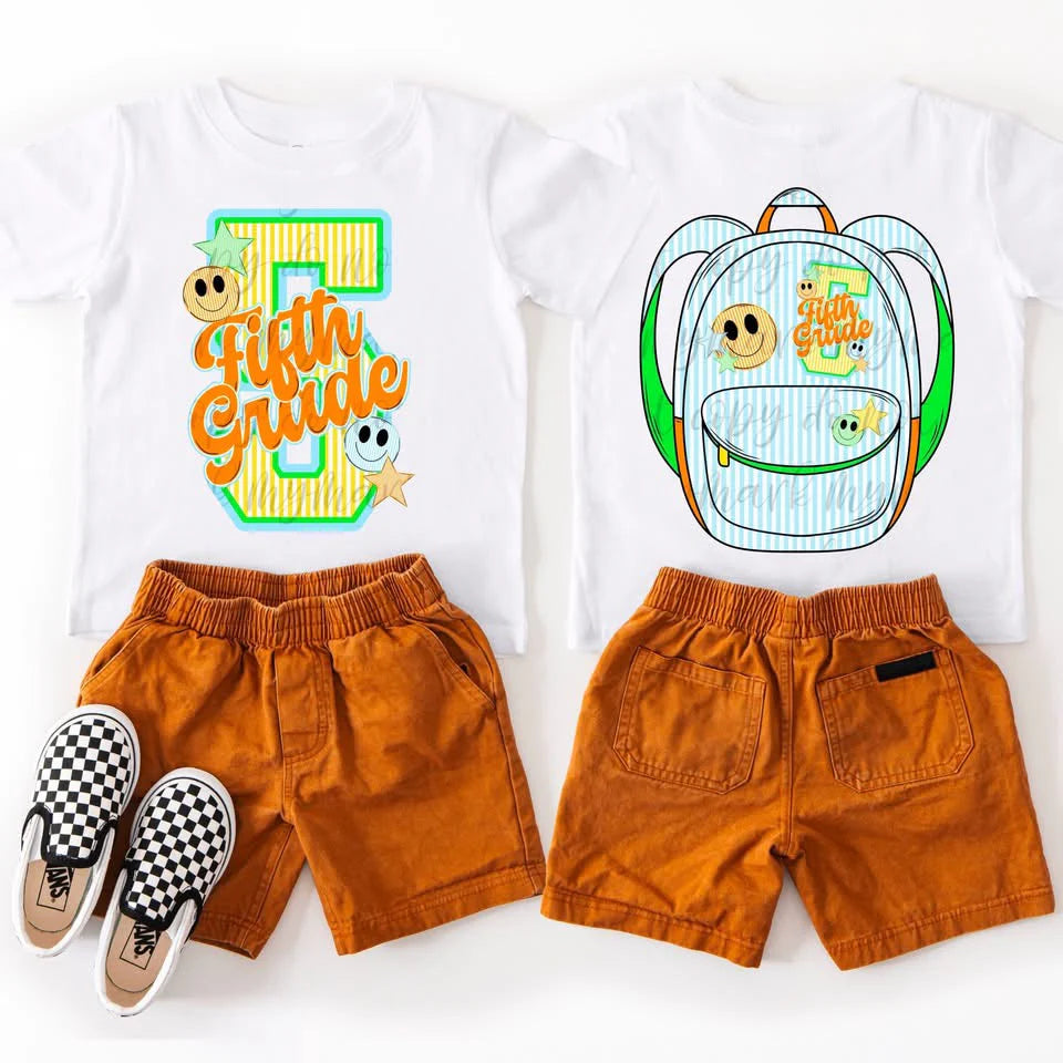 Seersucker Back To Schoo (Front/Back) Collection (Boy)