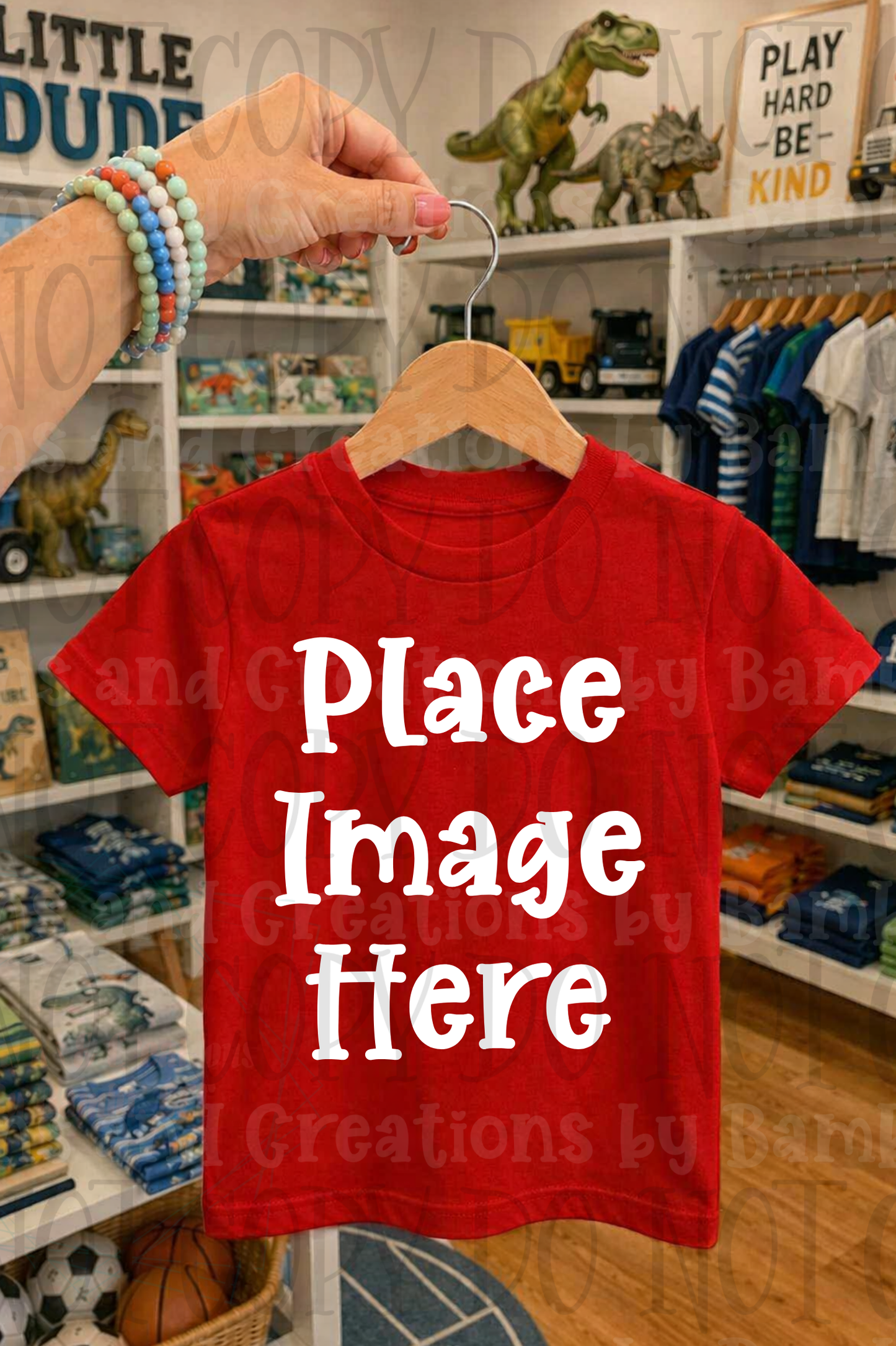 Variety of Boutique Style Shop Adult and Children Apparel Mock Ups (Various Brands)