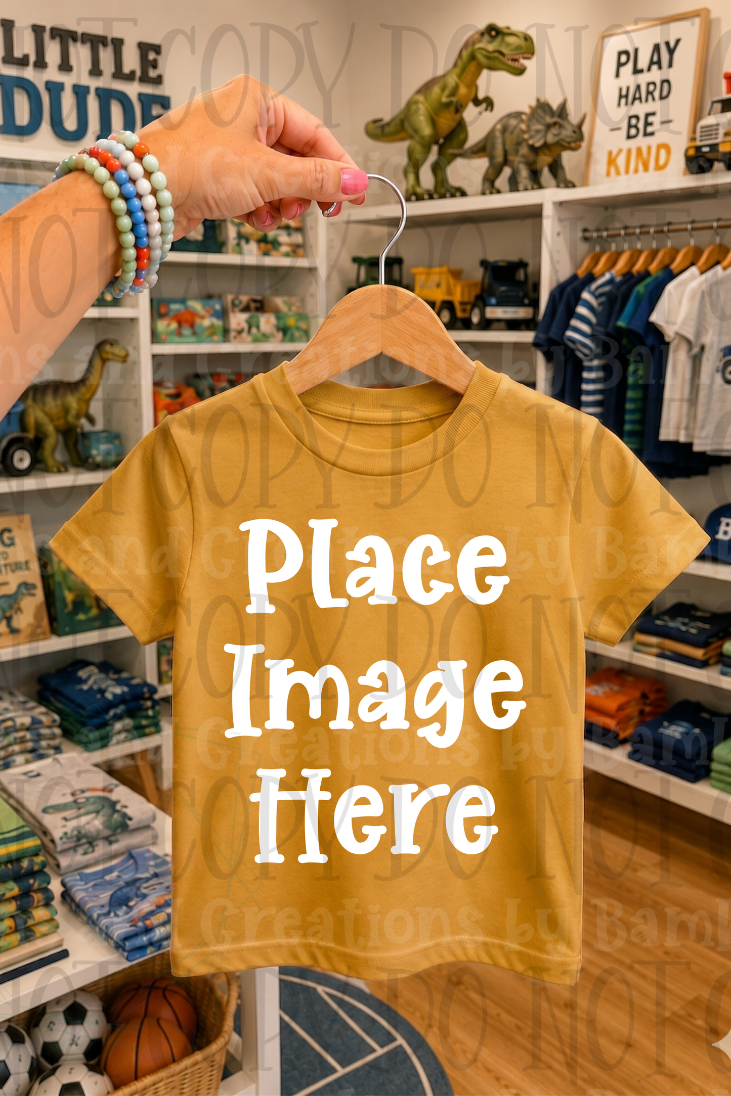 Variety of Boutique Style Shop Adult and Children Apparel Mock Ups (Various Brands)